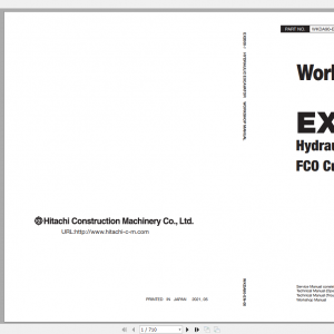 Hitachi Hydraulic Excavator Mining EX2000 7 FC0 Cummins Engine Workshop Manual 1