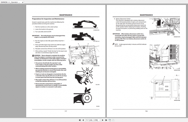 Hitachi Hydraulic Excavator Mining EX2000 7B Cummins Tier 4 Final Engine Operator Manual 3