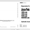 Hitachi Hydraulic Excavator ZX60 5G Shop Manuals 1