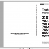 Hitachi Hydraulic Excavator ZX70 3 ZX85US 3 Shop Manuals 4