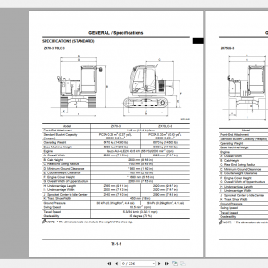 Hitachi Hydraulic Excavator ZX70 3 ZX85US 3 Shop Manuals 5