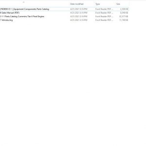 Hitachi Mining Excavator EX2000 7 Sales Manual PDF Parts Catalog Cummins Tier 4 Final Engine 02 1