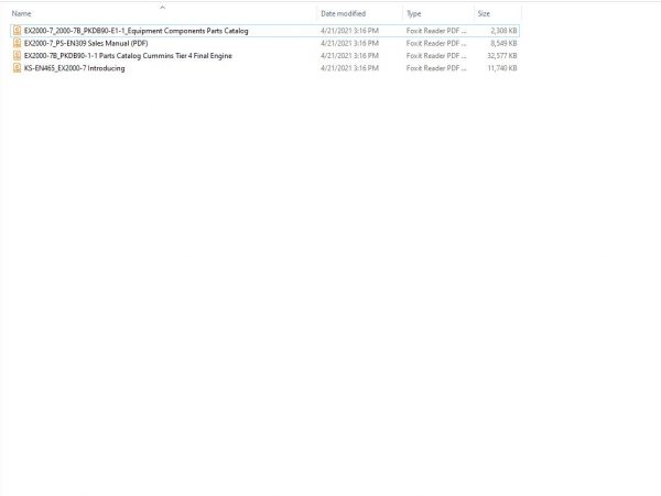 Hitachi Mining Excavator EX2000 7 Sales Manual PDF Parts Catalog Cummins Tier 4 Final Engine 02 1
