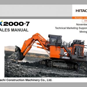 Hitachi Mining Excavator EX2000 7 Sales Manual PDF Parts Catalog Cummins Tier 4 Final Engine 02 3
