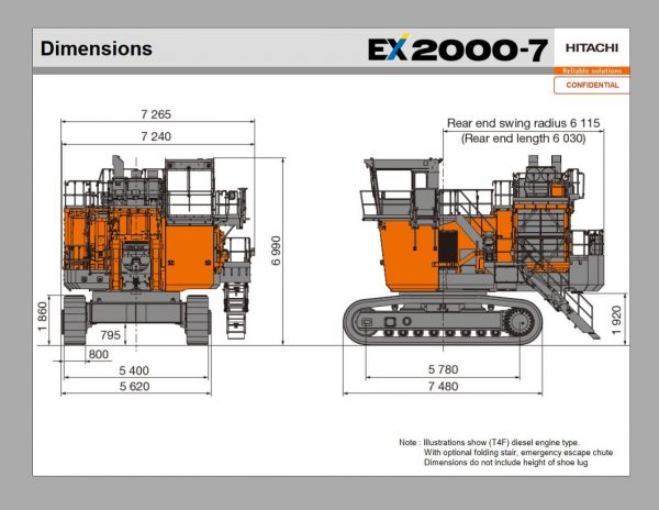 Hitachi Mining Excavator EX2000 7 Sales Manual PDF Parts Catalog Cummins Tier 4 Final Engine 02 4
