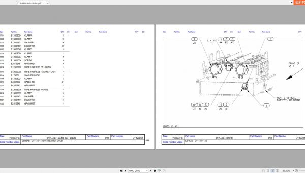 Hitachi Rigid Dump Truck EH1700 3 Detroit Parts Catalog 2012 2016 2