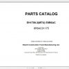 Hitachi Rigid Dump Truck EH1700 3MTU E8R6AC Parts Catalog 2014 2020 2