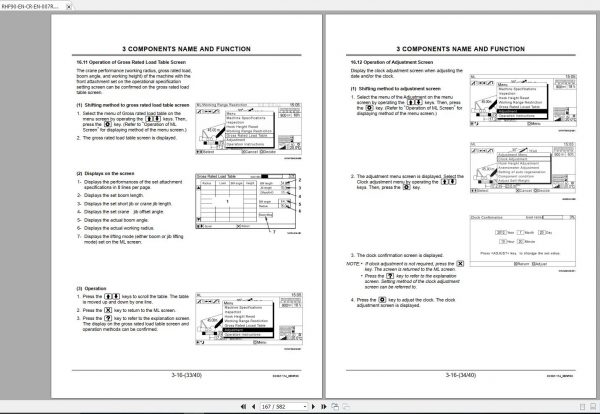 Hitachi Sumitomo Crane SCX1000A 3C3 Operators Manual SC10A 8097 and up 2