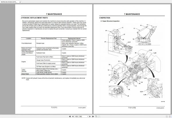 Hitachi Sumitomo Crane SCX1000A 3C3 Operators Manual SC10A 8097 and up 4