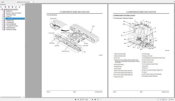Hitachi Sumitomo Crane SCX800A 3 Operators Manual SC08A 8033 and up 3