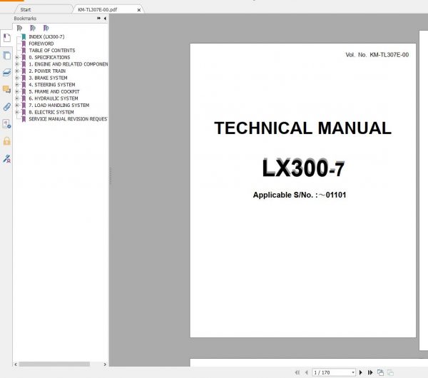 Hitachi Wheel Loader LX Series Workshop Manual Technical Manual and Circuit Diagram PDF DVD
