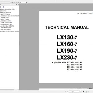 Hitachi Wheel Loader LX Series 3.48GB Parts Catalog, Technical Manual and Circuit Diagram PDF DVD Hitachi Wheel Loader Lx Series Workshop Manual Technical Manual And Circuit Diagram Pdf Dvd 7 2