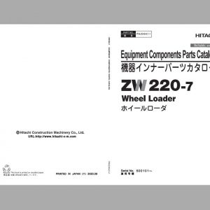 Hitachi Wheel Loader Zw 7 703Gb Updated 2021 Workshop Manual Technical Manual And Circuit Diagram Pdf Dvd 2