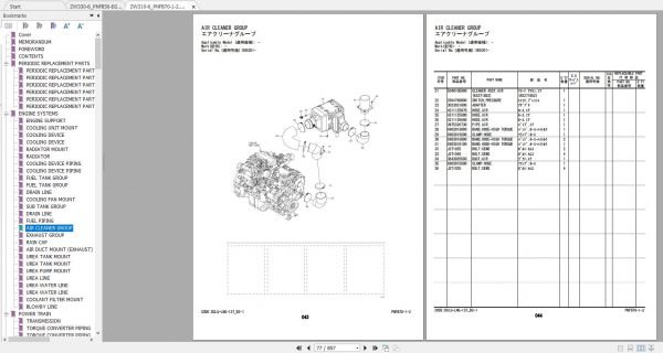 Hitachi Wheel Loader ZW310 6 ZW330 6 Parts Catalog ENJP 2