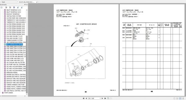 Hitachi Wheel Loader ZW370 5B Parts Catalog ENJP 4