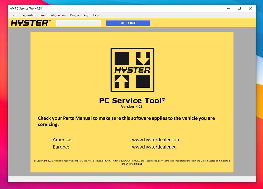 Hyster PC Service Tool v4 1