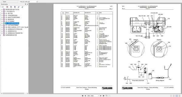 Kalmar Terminal Tractor TT612D Spare Parts Catalog ENFIN 3