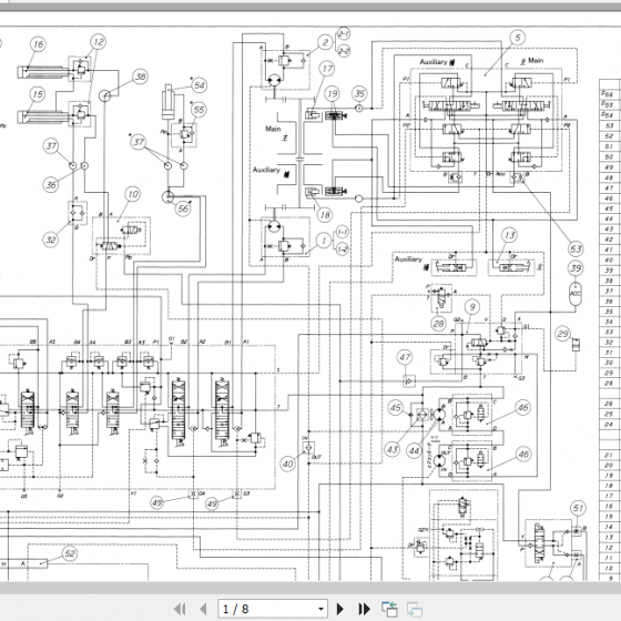 Kato Crane KR45 05177100041 KR45SS500 Hydraulic & Wiring Diagram