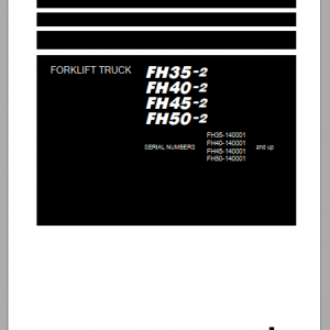 Komatsu Forklift Truck FH35 2 FH40 2 FH45 2 FH50 2 Shop Manual SEN06571 06 1