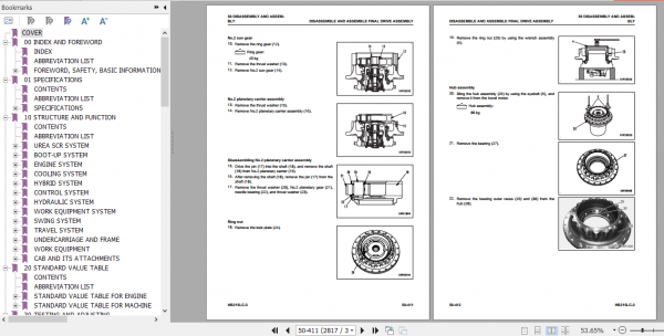 Komatsu Hydraulic Excavator HB215LC 3 JPN 70001 Hybrid SEN06629 10 Shop Manual 1