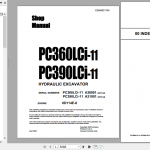 Komatsu Hydraulic Excavator PC360 390LCi 11 USA A38001 CEBM031704 Shop Manual 1