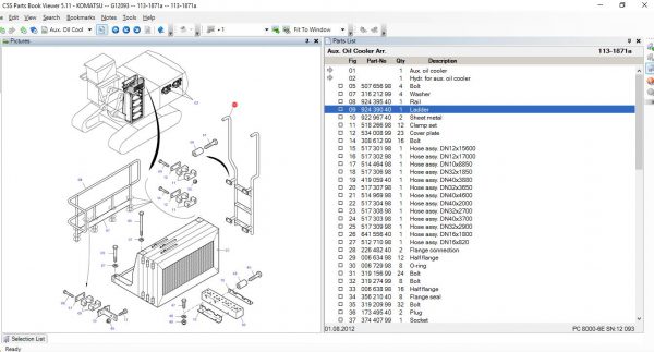 Komatsu Linkone CSS EPC Parts Viewer 5.11 06.2021 JAPAN EUR USA Spare Parts Catalog DVD 6