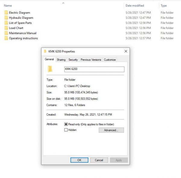 Krupp Crane KMK 6200 Shop Manuals 1