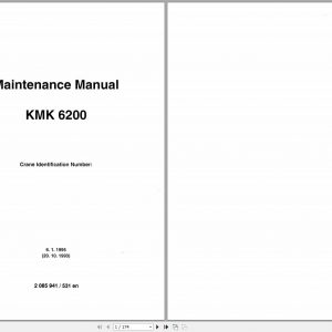 Krupp Crane KMK 6200 Shop Manuals 5