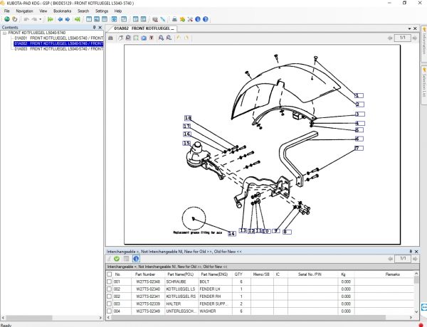 Kubota KDG EPC 06.2021 Tractors Construction Machinery Power Products Utility Vehicle Spare Parts Catalog DVD 4