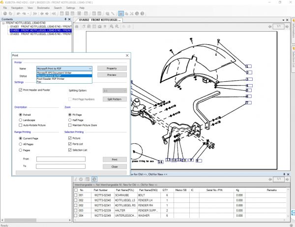 Kubota KDG EPC 06.2021 Tractors Construction Machinery Power Products Utility Vehicle Spare Parts Catalog DVD 5
