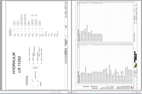 Liebherr Crawler Crane LR 11350 1350 ton Electric and Hydraulic Circuit Diagram 11 1