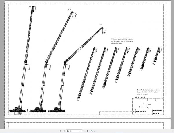 Liebherr Mobile Crane LTM 1500 8.1 500 Ton Assembly Plan 1