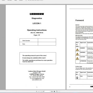 Liebherr Mobile Crane LTM 1500 8.1 500 Ton Diagnostics manual 2