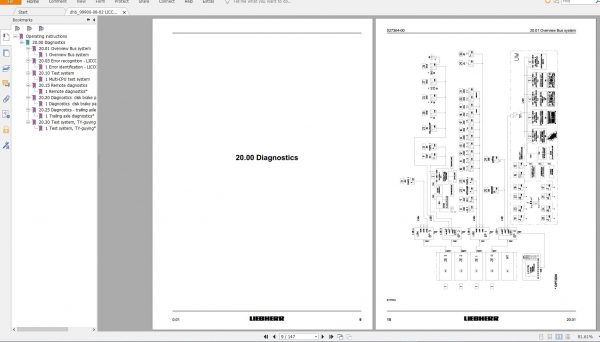 Liebherr Mobile Crane LTM 1500 8.1 500 Ton Diagnostics manual 3