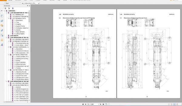 Liebherr Mobile Crane LTM 1500 8.1 500 Ton Operating Instructions Engine Crane EN 3