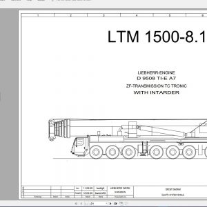Liebherr Mobile Crane LTM 1500 8.1 500 Ton Wiring Diagram 2009 2