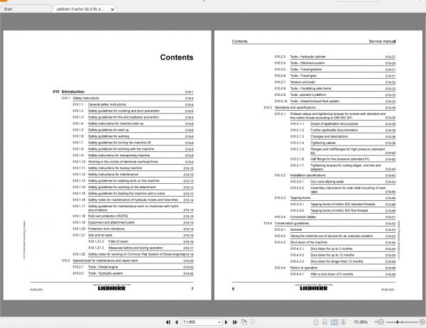 Liebherr Tractors Updated 102020 Full Service Manuals DVD 582GB PDF 3
