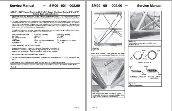 Linkbelt Lattice Boom Crane ABS 218 API 218 TC 218 Service Manual 2