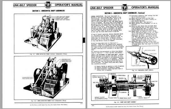 Linkbelt Lattice Boom Crane HC 58B Service Manual 2