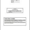 Linkbelt Lattice Boom Crawler Crane 298 HSL Series 2 Service Manual 1 1