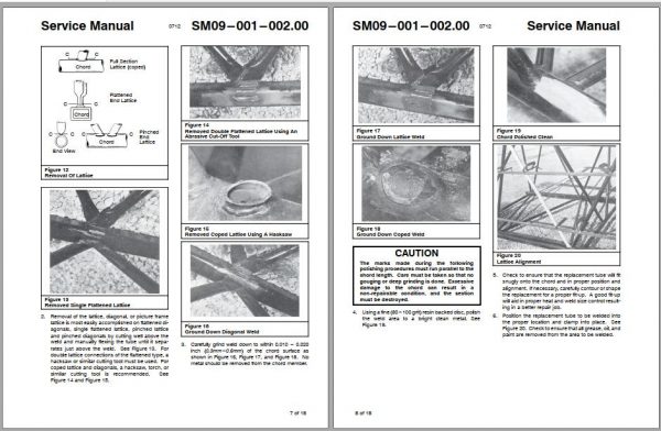 Linkbelt Lattice Boom Crawler Crane ABS 138 API 138 TC 138 Service Manual 2