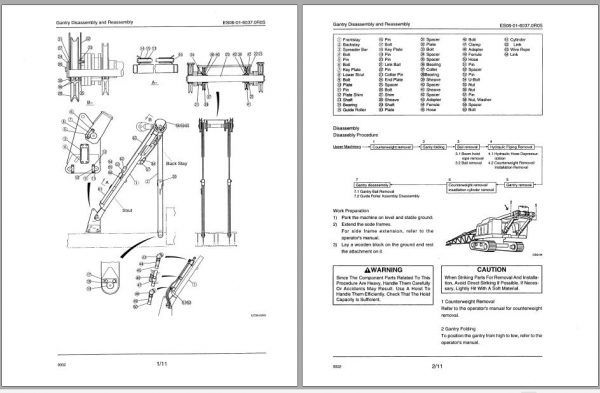 Linkbelt Lattice Boom Crawler Crane LS 108H II Service Manual 3