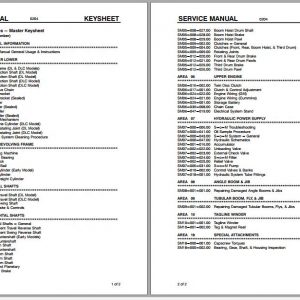Linkbelt Lattice Boom Crawler Crane LS 128DL LS 128DLC Service Manual 1