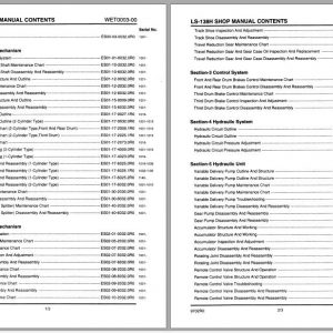 Linkbelt Lattice Boom Crawler Crane LS 138H Service Manual 1