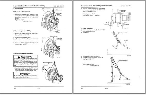 Linkbelt Lattice Boom Crawler Crane LS 218H II Service Manual 2