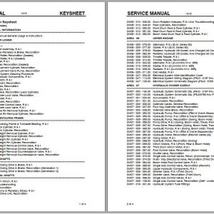 Linkbelt Lattice Boom Crawler Crane LS 278H Service Manual 1