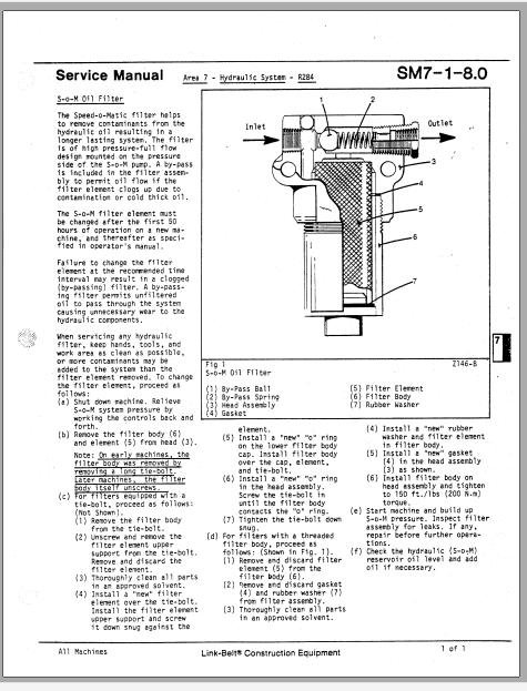 Linkbelt Lattice Boom Crawler Crane LS 308 LS 318 LS 338 Service Manual 3