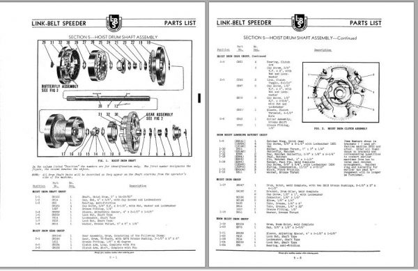 Linkbelt Lattice Boom Crawler Crane LS 71 Service Manual 2