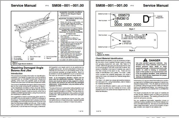 Linkbelt Lattice Boom Crawler Crane LS 88 98 98A 98LC 108 108B Service Manual 3