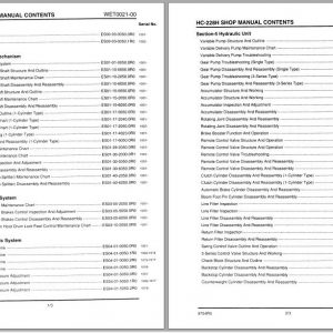 Linkbelt Lattice Boom Truck Crane HC 228H Service Manual 1
